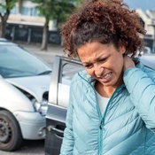 woman with neck pain